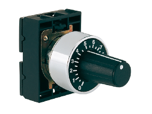 POTENTIOMETER DRIVE, Ø22MM 8LM METAL SERIES, WITH GRADUATED SCALE