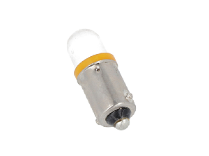 YELLOW MULTILED BULB BA9S 24VAC/DC 10X28MM