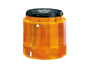 STEADY LIGHT MODULE. Ø70MM BA15D FITTING, DIRECT SUPPLY, ORANGE