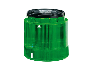 STEADY LIGHT MODULE. Ø70MM BA15D FITTING, DIRECT SUPPLY, GREEN