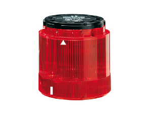 STEADY LIGHT MODULE. Ø70MM BA15D FITTING, DIRECT SUPPLY, RED