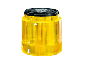 STEADY LIGHT MODULE. Ø70MM BA15D FITTING, DIRECT SUPPLY, YELLOW