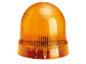 SOUND-LIGHT PULSED OR CONTINUOU MODULE. Ø62MM. BULB INCLUDED, ORANGE, 24VAC/DC (80DB)