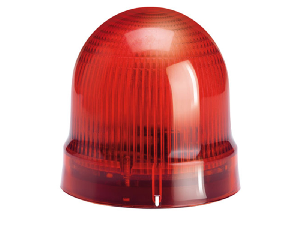 SOUND-LIGHT PULSED OR CONTINUOU MODULE. Ø62MM. BULB INCLUDED, RED, 24VAC/DC (80DB)