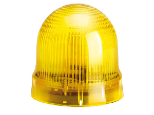 SOUND-LIGHT PULSED OR CONTINUOU MODULE. Ø62MM. BULB INCLUDED, YELLOW, 24VAC/DC (80DB)