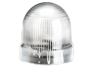 SOUND-LIGHT PULSED OR CONTINUOU MODULE. Ø62MM. BULB INCLUDED, WHITE, 24VAC/DC (80DB)