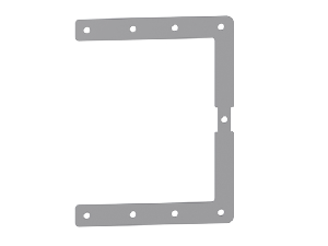 GAZ1… ENCLOSURE PLATE KIT FOR SHIELDED CABLES