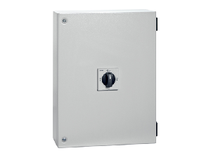 FOUR-POLE LINE CHANGEOVER SWITCHES I-0-II IN IEC/EN IP65 METAL ENCLOSURE, 80A