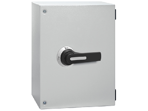 THREE-POLE LINE CHANGEOVER SWITCHES I-0-II IN IEC/EN IP65 METAL ENCLOSURE, 160A