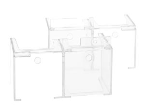 SET OF TERMINAL COVERS. SCREW FIXING, 2-PIECE SET, EACH COVERS TWO POLES