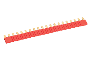 20-POLE PARALLEL BUSBAR - RED