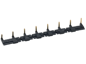 8-POLE PARALLEL BUSBAR - BLACK - FOR SOCKETS WITH SCREW TERMINALS