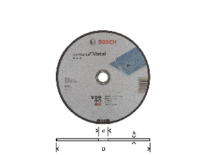 Disc de taiere Standard for Metal Bosch 230 x 3.0