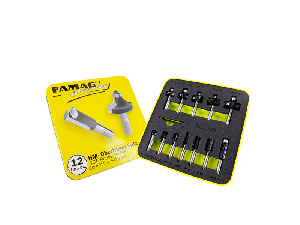 Set de 12 freze profesionale FAMAG coada de 8mm - CLASSIC LINE