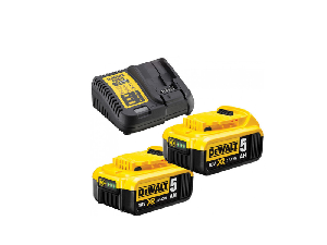 Set incarcator si 2 acumulatori 18V, 5.0Ah XR DeWALT DCB115P2