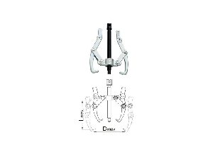 Extractor cu doua brate reglabile UNIOR 90x90 NR.0 680/2