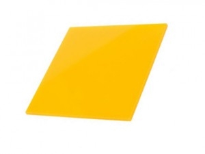 PLEXIGLAS COLORAT 2MM - 1.25X2.5M GALBEN