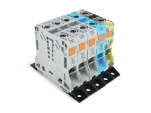 Set; with 50 mm² high-current tbs; with fixing flanges; 50 mm²; POWER CAGE CLAMP; 50,00 mm²; multicoloured