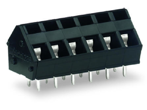 THR PCB terminal block; 2.5 mm²; Pin spacing 5/5.08 mm; 3-pole; CAGE CLAMP®; commoning option; 2,50 mm²; black