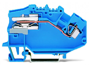 1-conductor power distribution disconnect terminal block; 4 mm²; CAGE CLAMP®; 4,00 mm²; gray