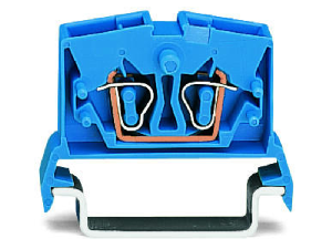 2-conductor miniature through terminal block; 2.5 mm²; with test option; suitable for Ex i applications; center marking; for DIN-rail 35 x 15 and 35 x 7.5; CAGE CLAMP®; 2,50 mm²; blue