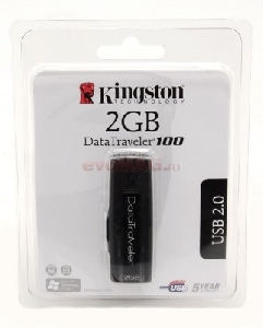 Kingston - Stick USB DataTraveler100 2GB (Negru)