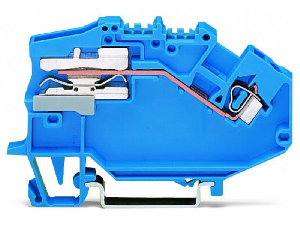 1-conductor N-disconnect terminal block; 2.5 mm²; CAGE CLAMP®; 2,50 mm²; blue