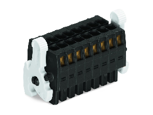 1-conductor female connector, 2-row; 100% protected against mismating; Levers; direct marking; 1.5 mm²; Pin spacing 3.5 mm; 6-pole; 1,50 mm²; black