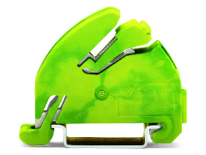 Ground busbar carrier; with contact to DIN 35 rail; green-yellow