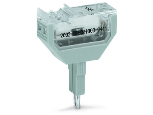 Component plug; 2-pole; with diode 1N4007; 10.4 mm wide; Operating temperature 85°C max.; gray