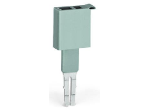 Test plug; 6 mm wide; Nominal current 24 A; for 0.08 mm² - 2.5 mm²; 2,50 mm²; gray