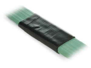 Insulating tape for flat cable; 3-pole; black