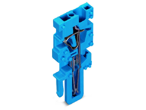 End module for 1-conductor female connector; 4 mm²; 1-pole; 4,00 mm²; blue