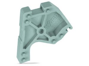 TOPJOB®S L-type spacer module; modular; e.g., for bridging commoned terminal blocks; gray