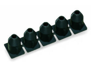 Insulation stop; 0.25 mm²; 5 pieces/strip; dark gray