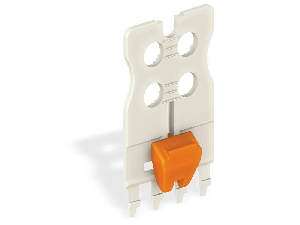 Gripping plate with sliding connector release; light gray