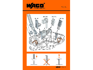 Stickers for operating instructions