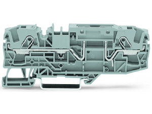 2-conductor carrier terminal block; for DIN-rail 35 x 15 and 35 x 7.5; 6 mm²; Push-in CAGE CLAMP®; 6,00 mm²; blue