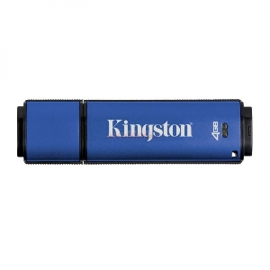 Kingston - Stick USB DataTraveler Vault 4GB (Albastru)