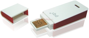 PQI - Stick USB Traveling Disk i221, 32GB (Alb/Rosu)