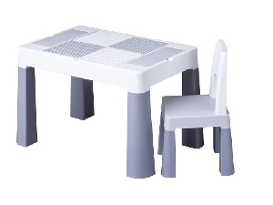 Set masuta cu scaun Tega Lego Multifun Gri