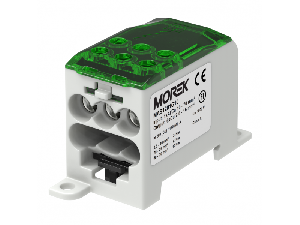 Distribuitor OJL200A green in 1xAl\\/Cu70 out 6xCu 16mm² Distribution block