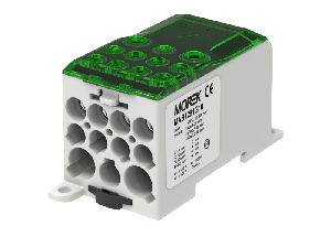 Distribuitor OJL280A green in 1xAl\\/Cu120 out 2x35\\/5x16\\/ 4x10mm² Distribution block