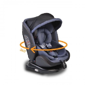 Scaun Auto Rotativ 360 grade cu Isofix 0-36 kg, Pilot Denim