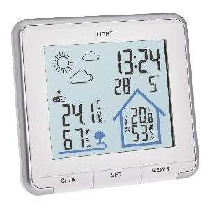 Statie meteo alba LIFE TFA cu transmitator wireless extern inclus