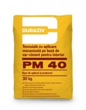 TENCUIALA MECANIZATA PE BAZA DE CIMENT DURAZIV PM 40, 30KG