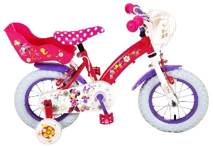 Bicicleta Volare Minnie Mouse cu roti ajutatoare 12 INCH