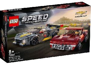 LEGO Chevrolet Corvette C8.R si Chevrolet Corvette 1968