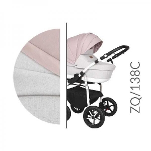 Carucior 3 in 1 cu Cadru Alb Baby Merc Zippy Q - ZQ138C