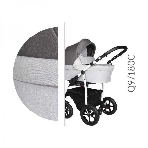 Carucior 3 in 1 cu Cadru Alb Baby Merc Q9 - 180C